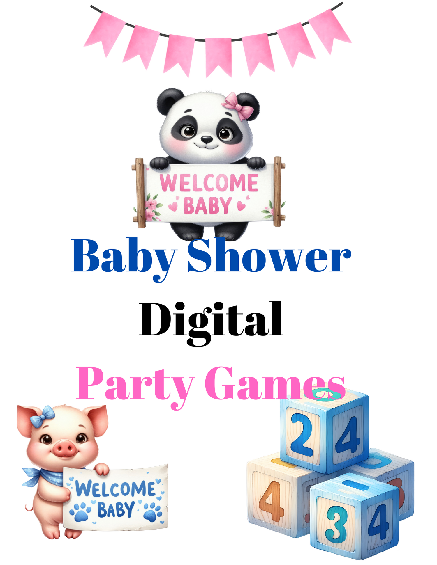 Baby Shower Digital Downloads Games