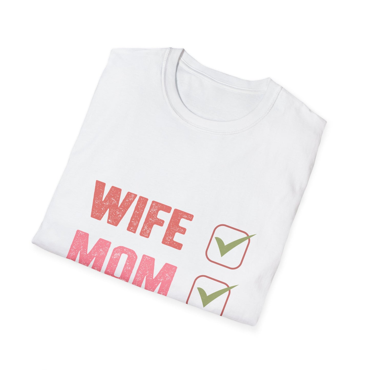 Wife, Mom, Boss Unisex Softstyle T-Shirt