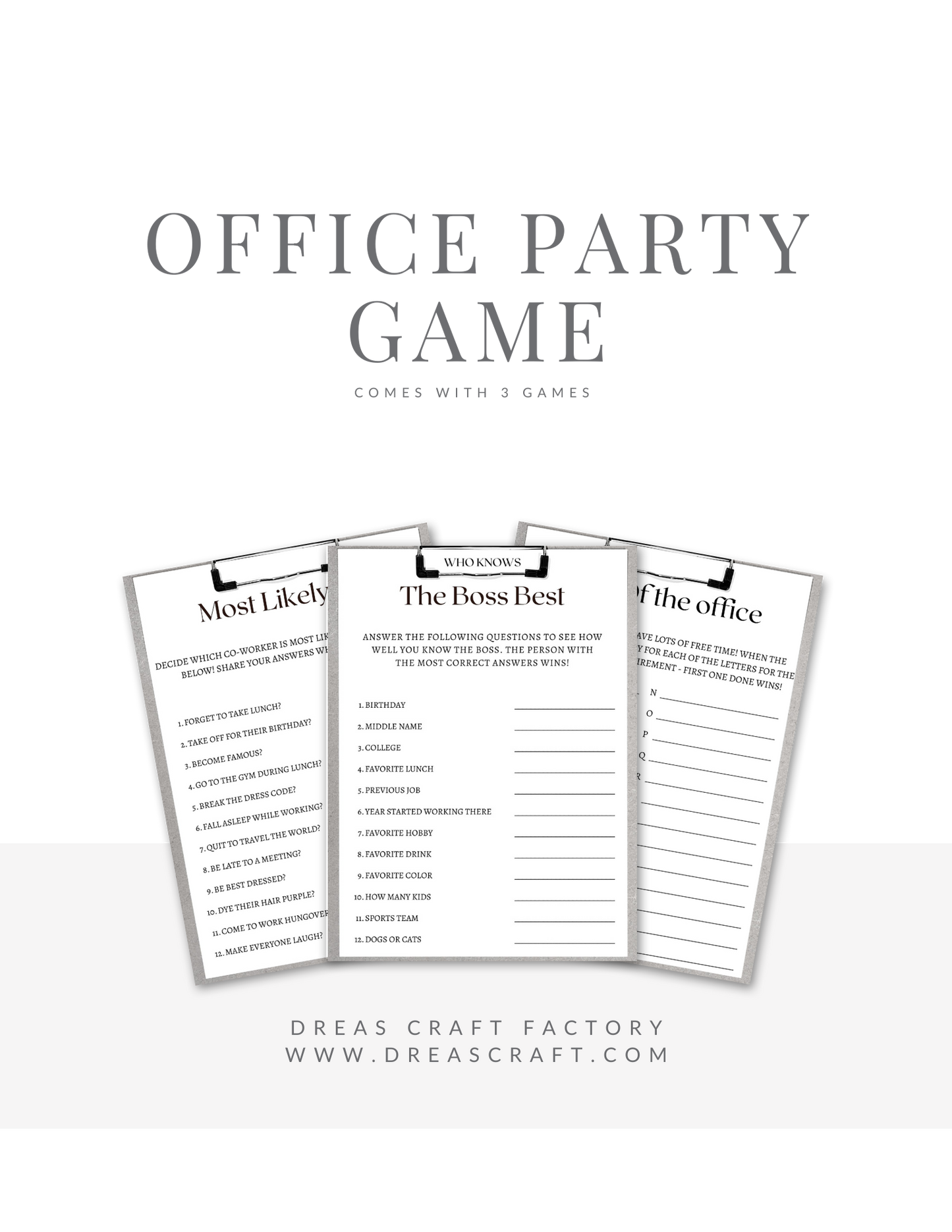 Office Party Game