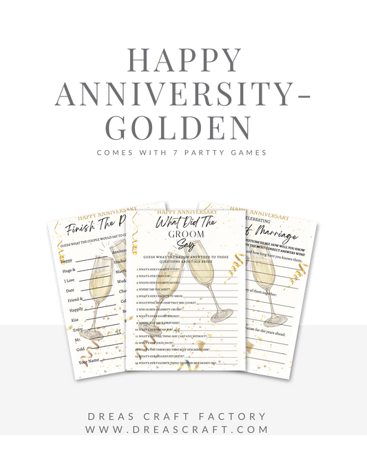 Golden Anniversary Party Game