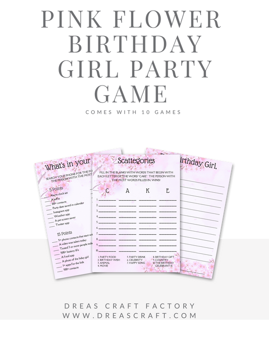 10 Pink Birthday Games for Girls