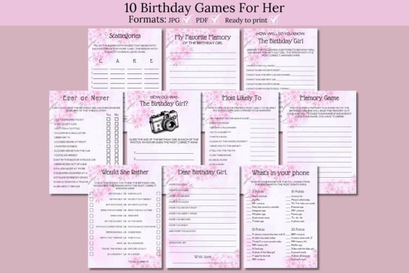 10 Pink Birthday Games for Girls